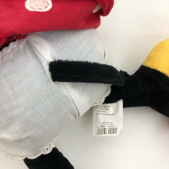 Disney Store Minnie Mouse Plush Stuffed Animal 18" Foot Disney Store Stamp - Picture 9 of 10